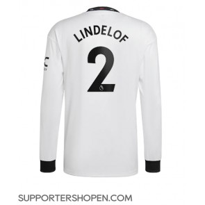 Manchester United Victor Lindelof #2 Borta Matchtröja 2022-23 Långärmad
